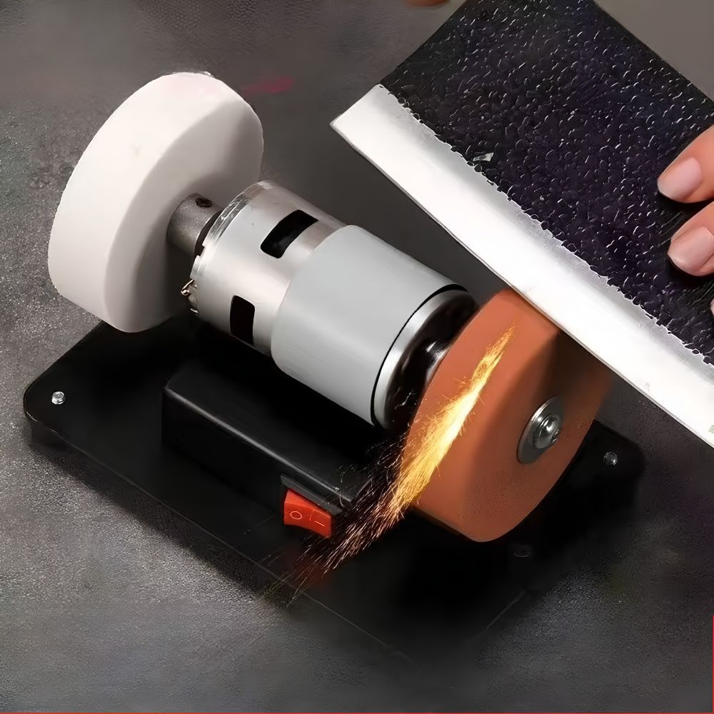 Mesin Gerinda Meja Duduk Mini 3 Inch Voda 100W Variable Speed Asah Pisau & DIY - Gambar 5