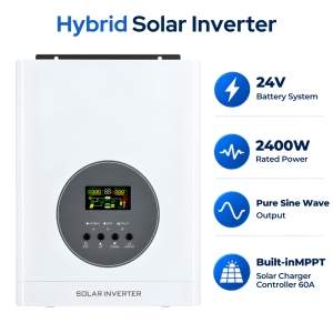 Solar Inverter Hybrid Low Frequency 24V 2400W MPPT 60A
