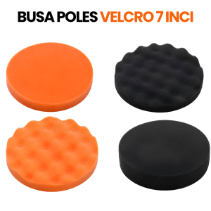 Busa Poles Mobil 7 Inch Gelombang Sponge Wave Pad Compounding 180mm