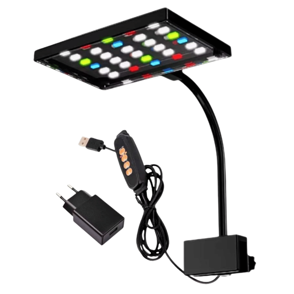 Lampu Akuarium WRGB LED Aquarium Lampu Gantung Akuarium Ikan Lampu 3 in 1 Mode Cahaya