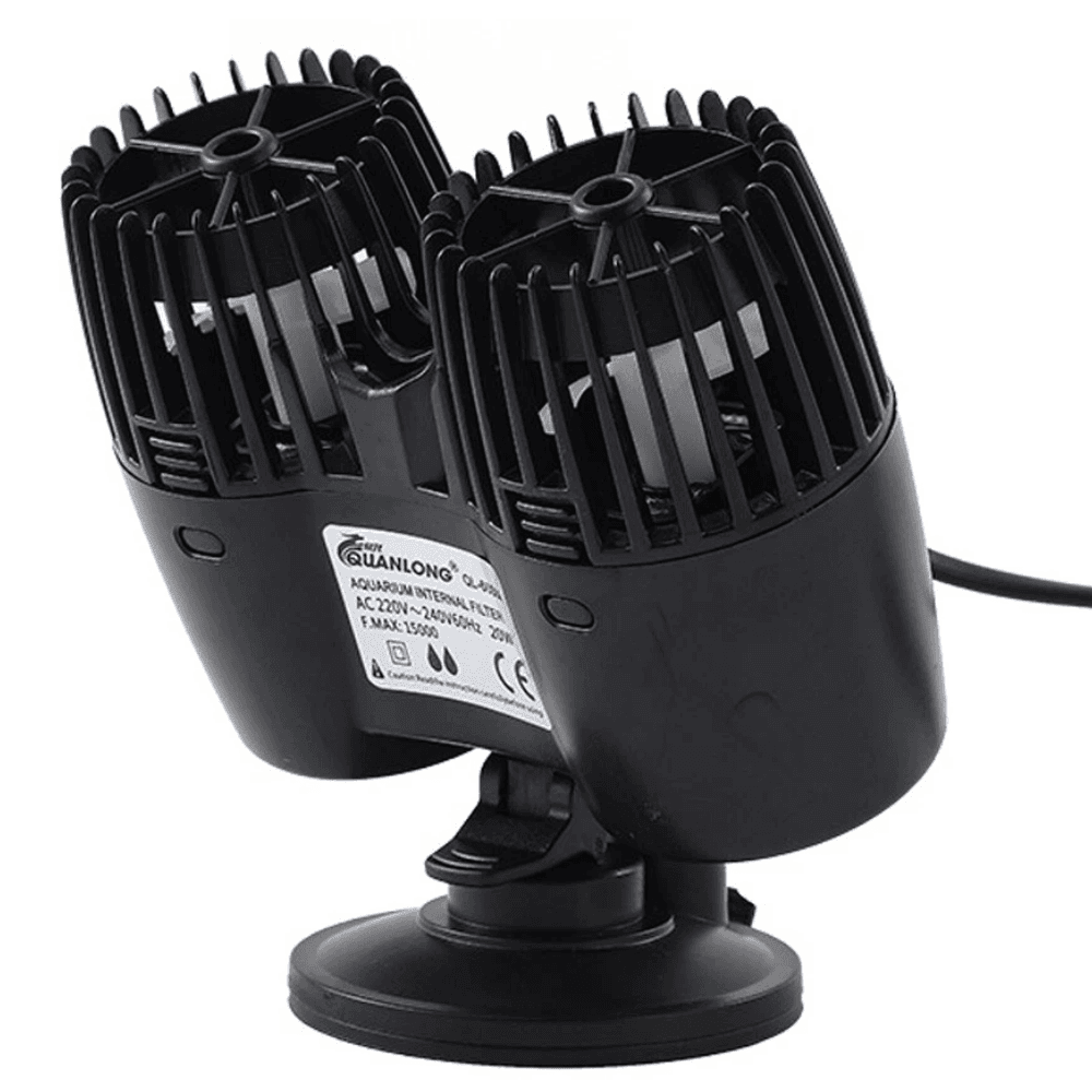 Wave Maker Arus Akuarium 25W Kipas Pembuat Gelombang Air Double Fan Wavemaker Kolam Ikan - Gambar 3