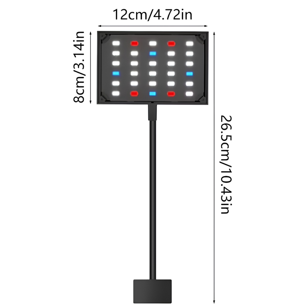 Lampu Akuarium WRGB LED Aquarium Lampu Gantung Akuarium Ikan Lampu 3 in 1 Mode Cahaya - Gambar 3