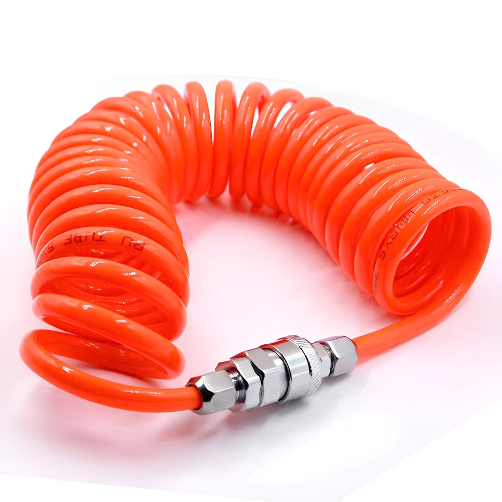 Selang Kompresor Spiral 12 Meter 8x5mm Lengkap Coupler Air Hose Flexible PE - Gambar 2
